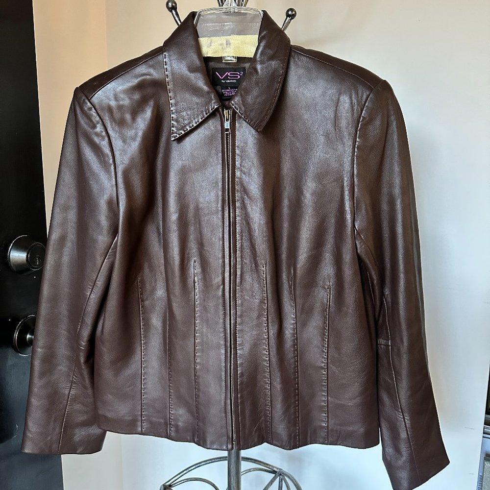 VS2 by VAKKO Leather Jacket - Size L